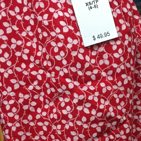 NWT GAP XS Youth floral sleeveless romper - Picture 3 of 3